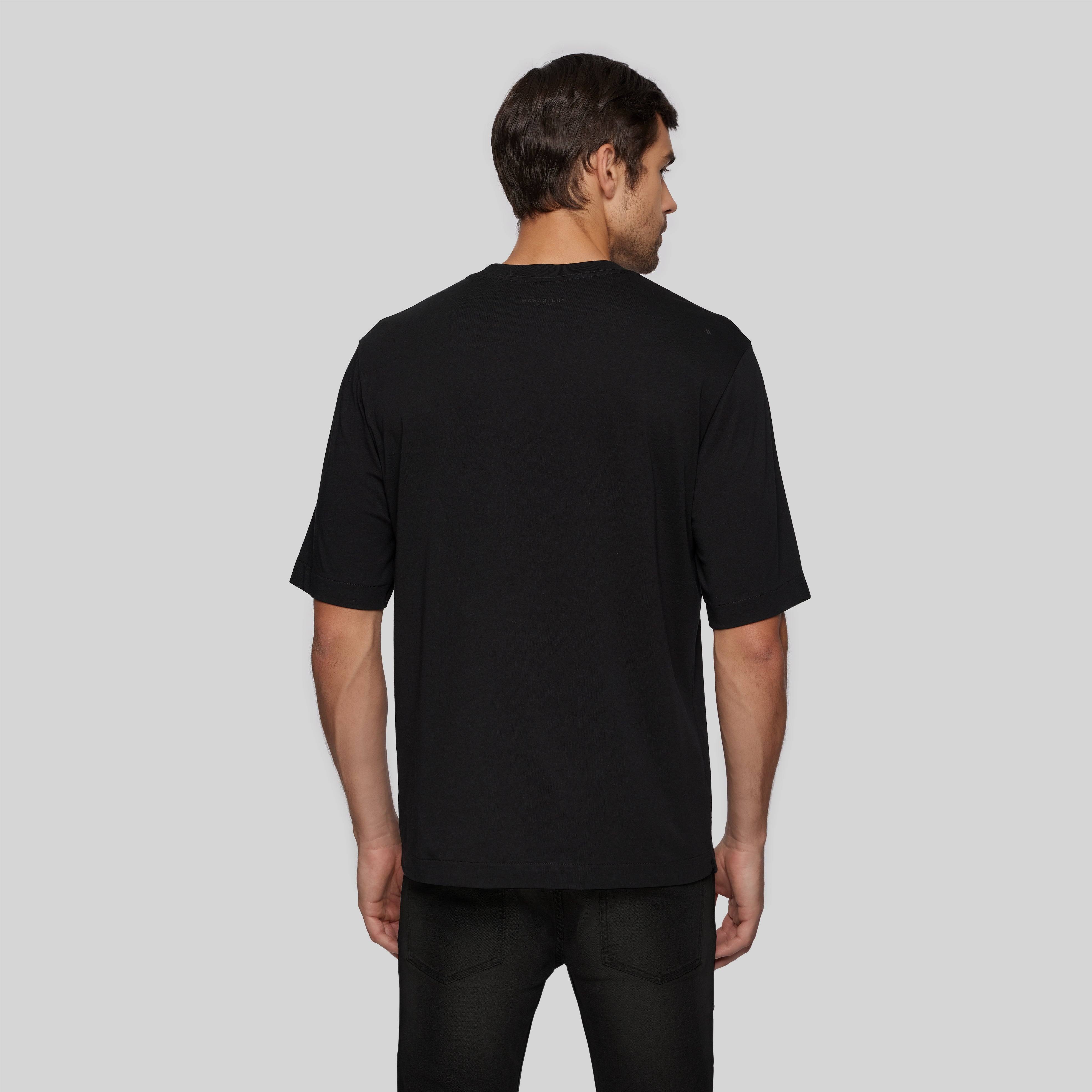 SIEG BLACK T-SHIRT OVERSIZE - Monastery