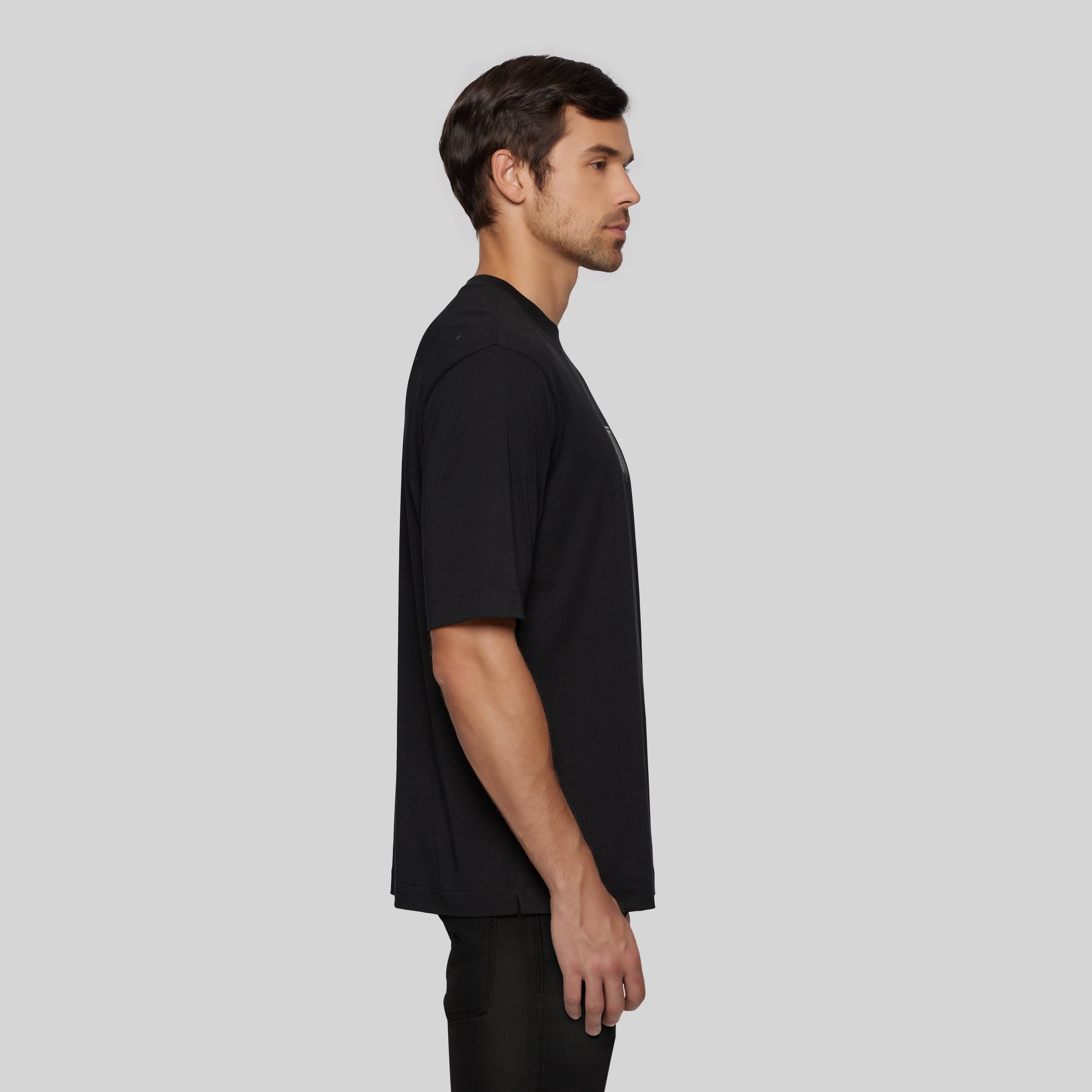 SIEG BLACK T-SHIRT OVERSIZE - Monastery